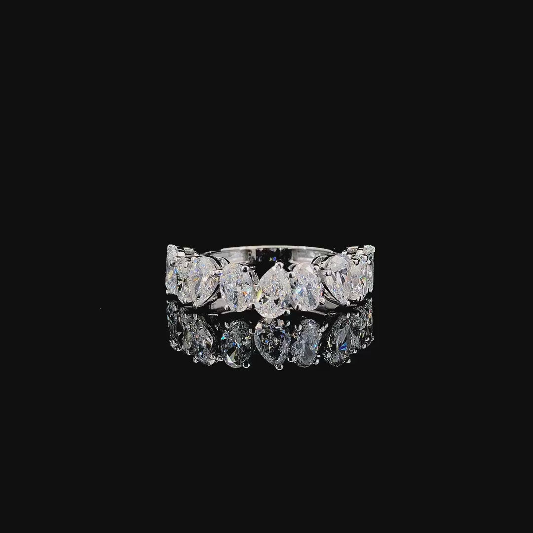 La DiaMantés | Multi-Stone Pear Cluster Ring